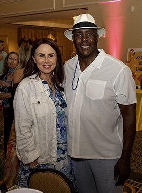 Group smiling at Summer Salute event